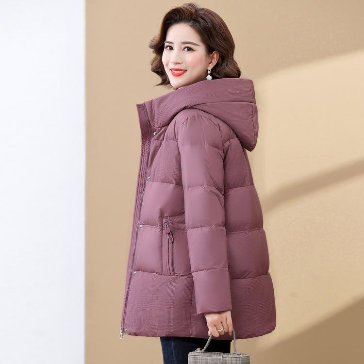 New Mother Winter Down Jacket Long Thick Warm Cotton-padded Jacket for Middle-aged and Elderly Women In Autumn and Winter Cotton-padded Jacket.