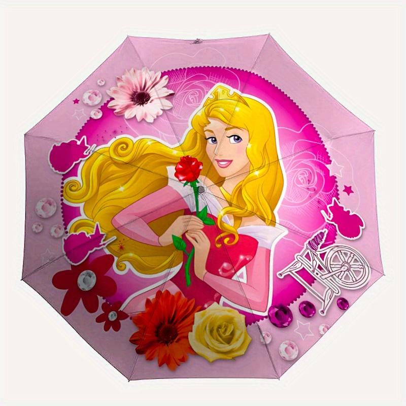 

1pc Princess Aurora Folding Umbrella - Compact Travel Umbrella with 8-Rib Design, Thickened And Reinforced Umbrella Frame yy250728044