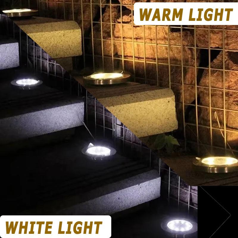 Outdoor Solar Ground Light Waterproof Garden In-ground Pathway Light Solar Landscape Light for Lawn Yard Deck Patio Walkway