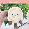 Adorable Plush Short Meat Bun Keyring Creative Doll Soft Toy For Unique Hangers Bag