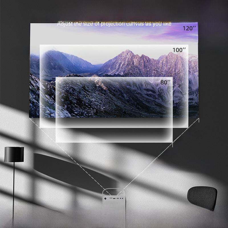 Portable HD Projector for Home Theater, Bedroom, and Outdoor Camping