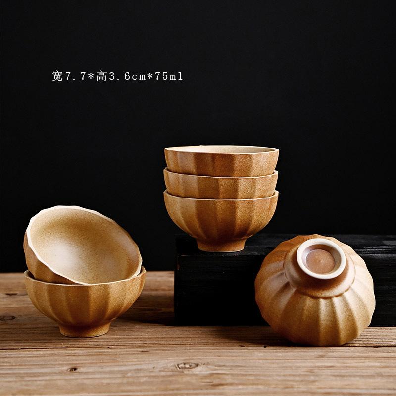 Firewood Glaze Tea Cup Kung Fu Ceramic Master Cup Household Tea Cup Single Cup Personal Exquisite Live Stream Accompanying Gift
