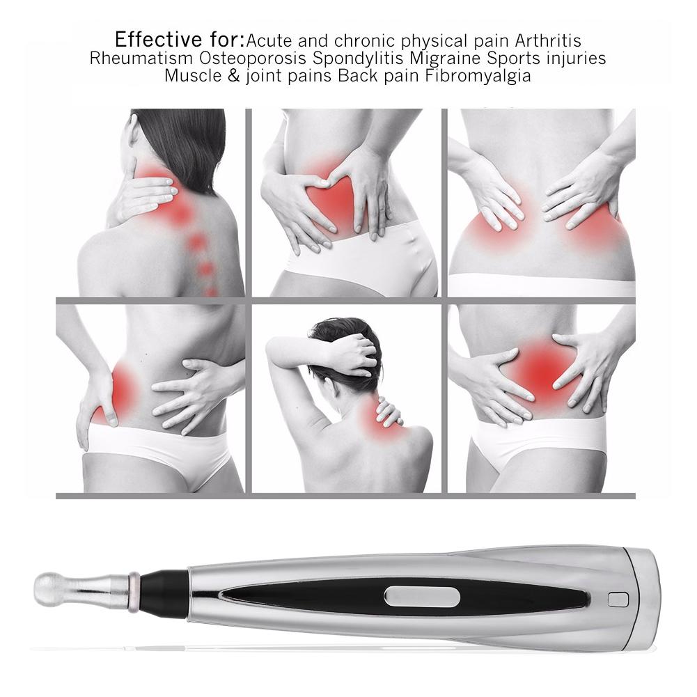 Electric Laser Acupuncture Therapy Meridian Energy Pen Body Massager Pain Relief