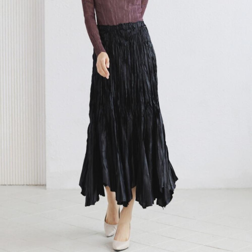 Plara Rose Wrinkle Pleats Skirt 88