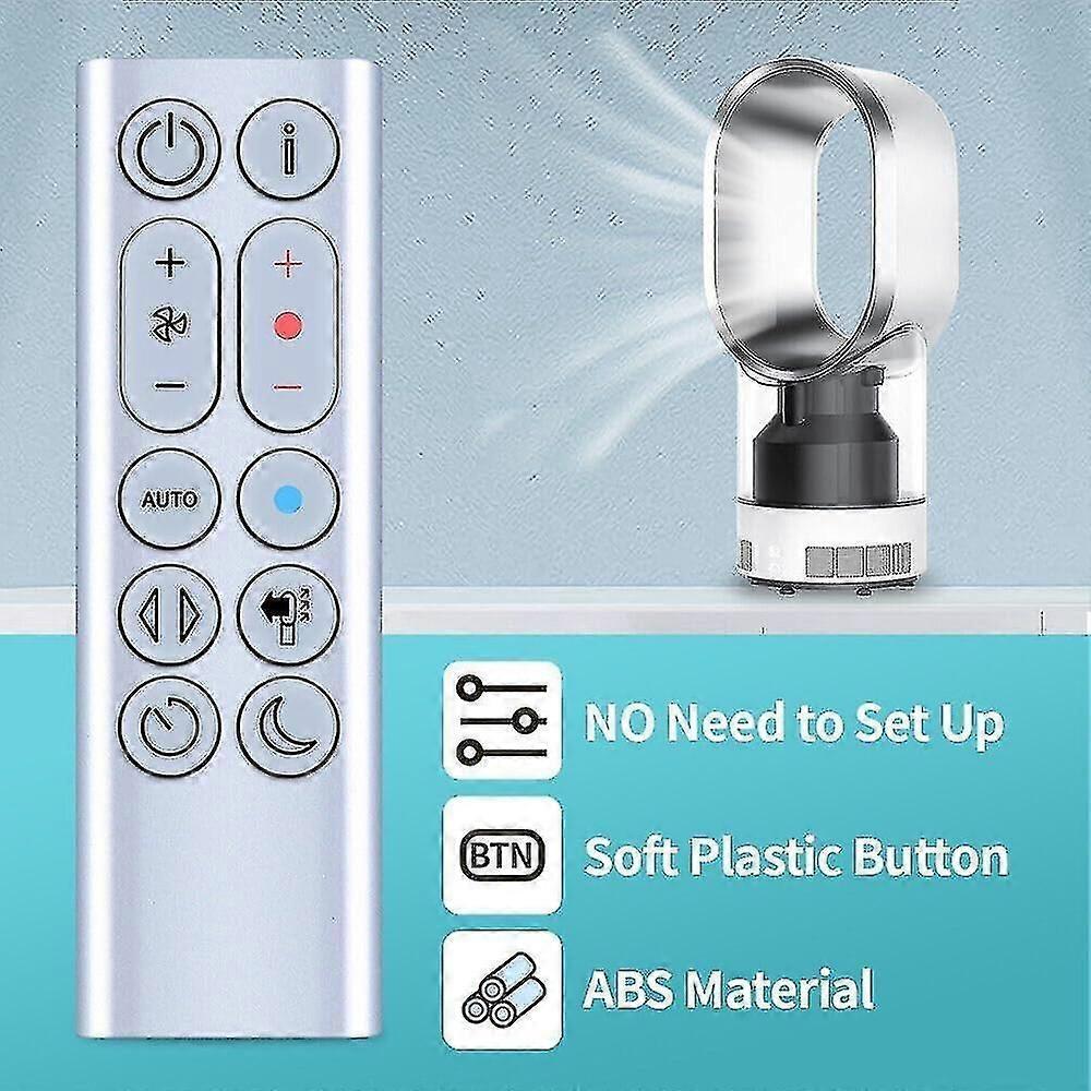 Für Dyson Pure Hot+Cool HP04 HP05 HP06 HP09 Ersatzfernbedienung für Luftreiniger/Heizgerät Silber xj1