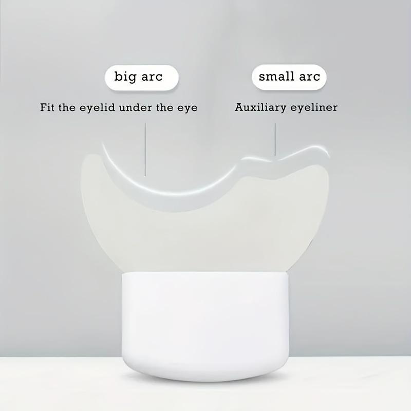 Under Eye Makeup Shield – Reusable Crescent-Shaped Guide for Eyeliner, Lower Lash & Highlight Application, Beginner-Friendly Eye Tool