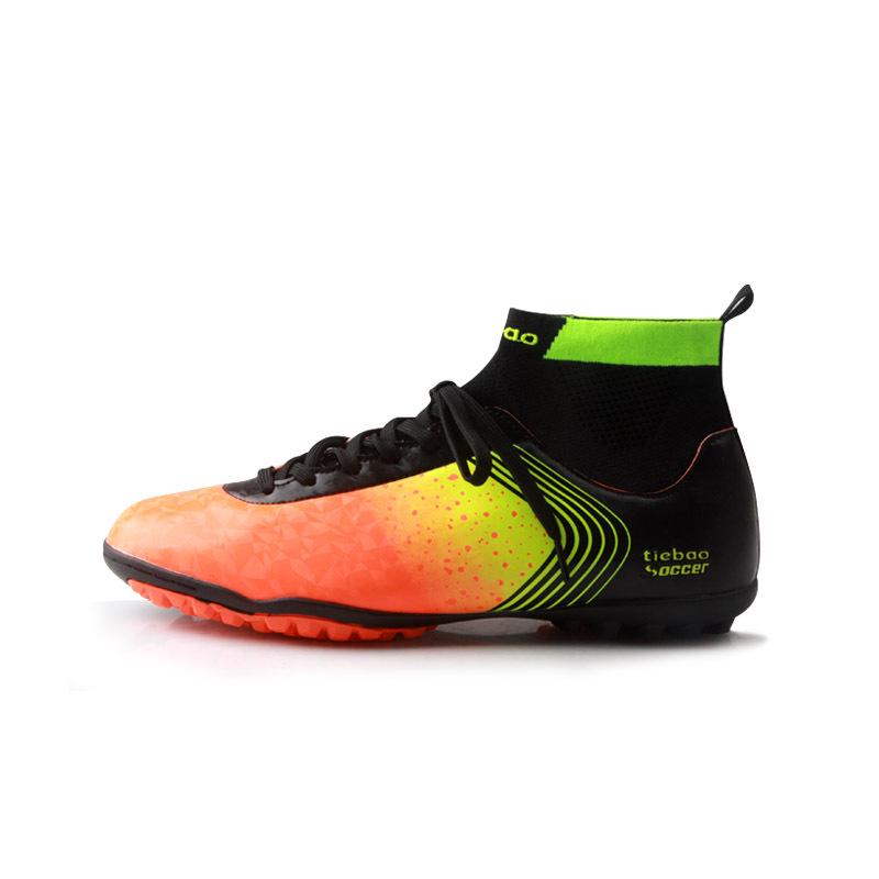 

S77022B Iron Leopard new socks broken nail football shoes, youth campus football shoes genuine sneakers 37