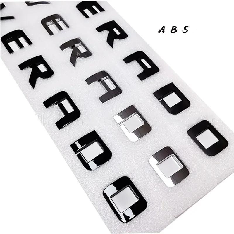 41CM ABS for Chevrolet Silverado 1500 2500HD 3500 Car Tail Letter Stickers Emblem Car Rear Trunk Logo Badge Exterior Decoration