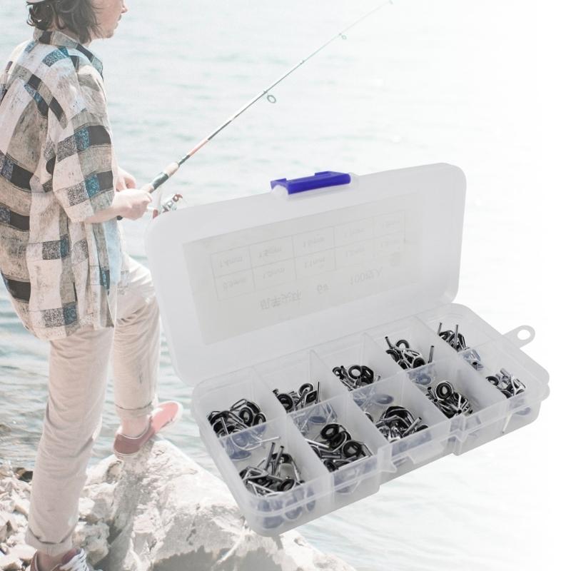 100PCS Steel Guides With 15kg Load Capacity Easy Installation With Multiple Fishing Rod Types