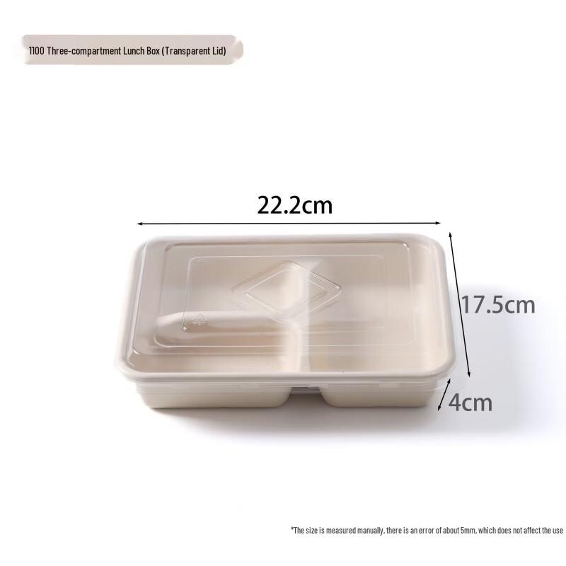 Disposable Bagasse Compartment Meal Box