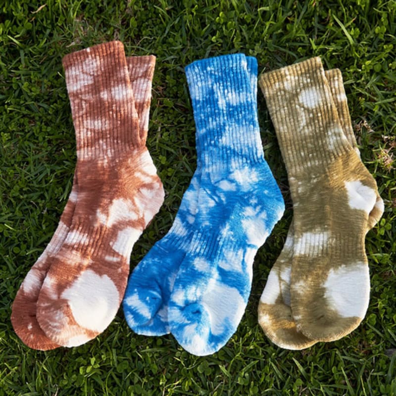 SAND SOUND TieDyeing Socks Olive (MS33KTA72J)