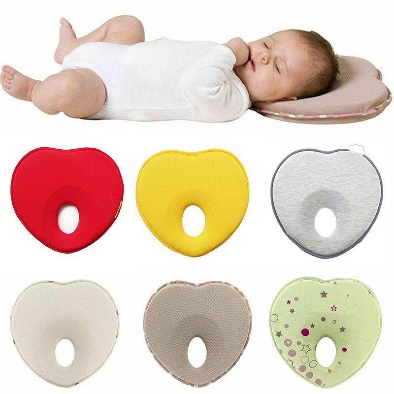 Baby Kids Soft Pillow Memory Foam Prevent Flat Head Anti Roll Neck Support