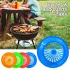 10 Pcs Plastic Food Trays Reusable Plate Paper Holder Portable Disposable Plates  Party