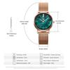 SHENGKE Women Watches Starry Green Dial Mesh Band Ladies Wristwatch Ultra-thin Stainless Steel Strap Quartz Montre Femme Gift