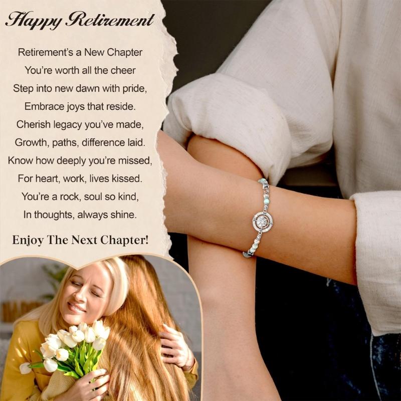 Trendy Navigation Themed Bracelet Silver Tone Stainless Steel Resin Lightweight For Exploration And Casual Outings