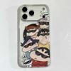 Shin-chan Cartoon iPhone 16/17 Pro Max Magnetic Clear Case