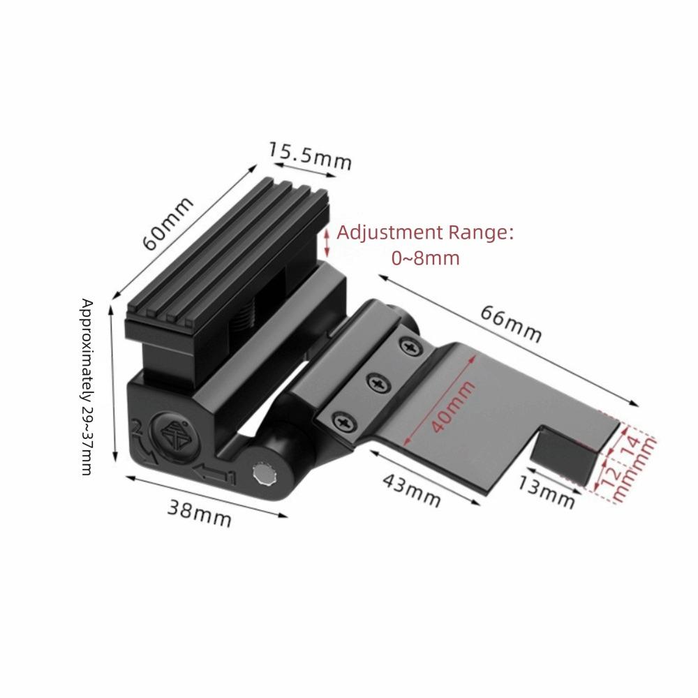 Durable Aluminum Alloy Door Lock Reinforcement Heavy Duty Adjustable Knob Anti-Theft Door Lock Punch-Free Security Clasp Hotel
