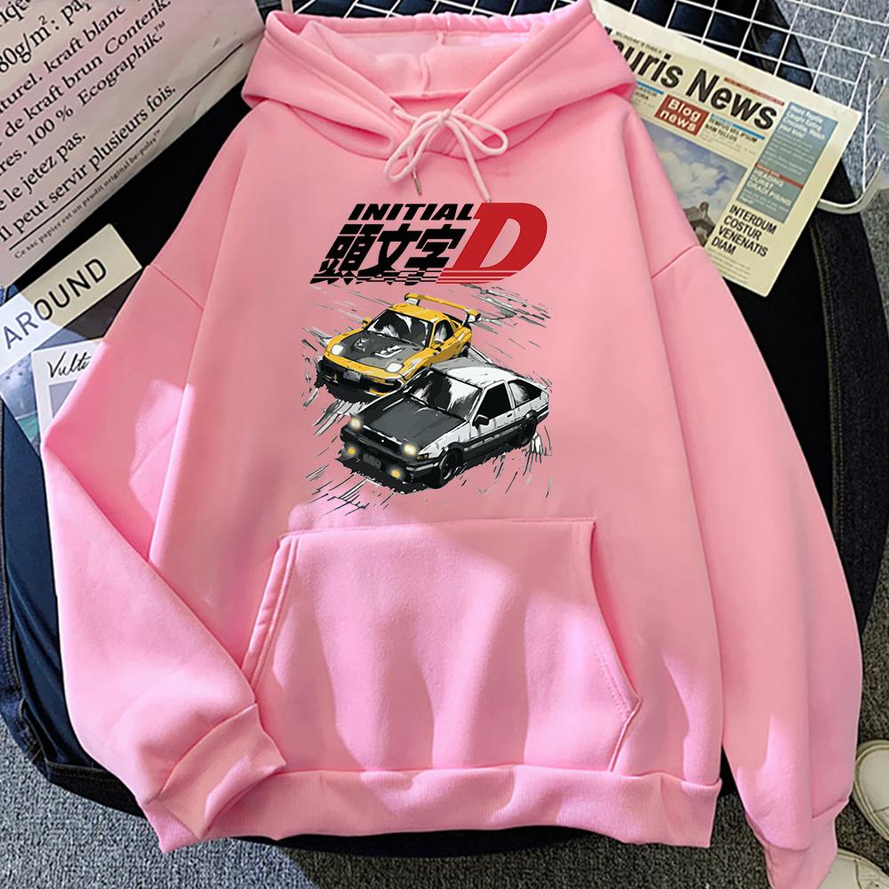 Drift AE86 Initial D 90s Fujiwara Takumi HachiRoku Hoodie Hip Hop Print Top Harajuku  Unisexs Fashion Sweatshirt Japan Anime Graphic