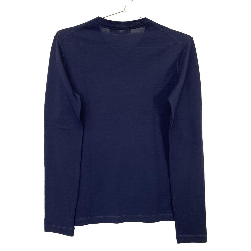 JIL SANDER JSWH751011 Navy Wool V-Neck Knit tops 32 NavyUsed