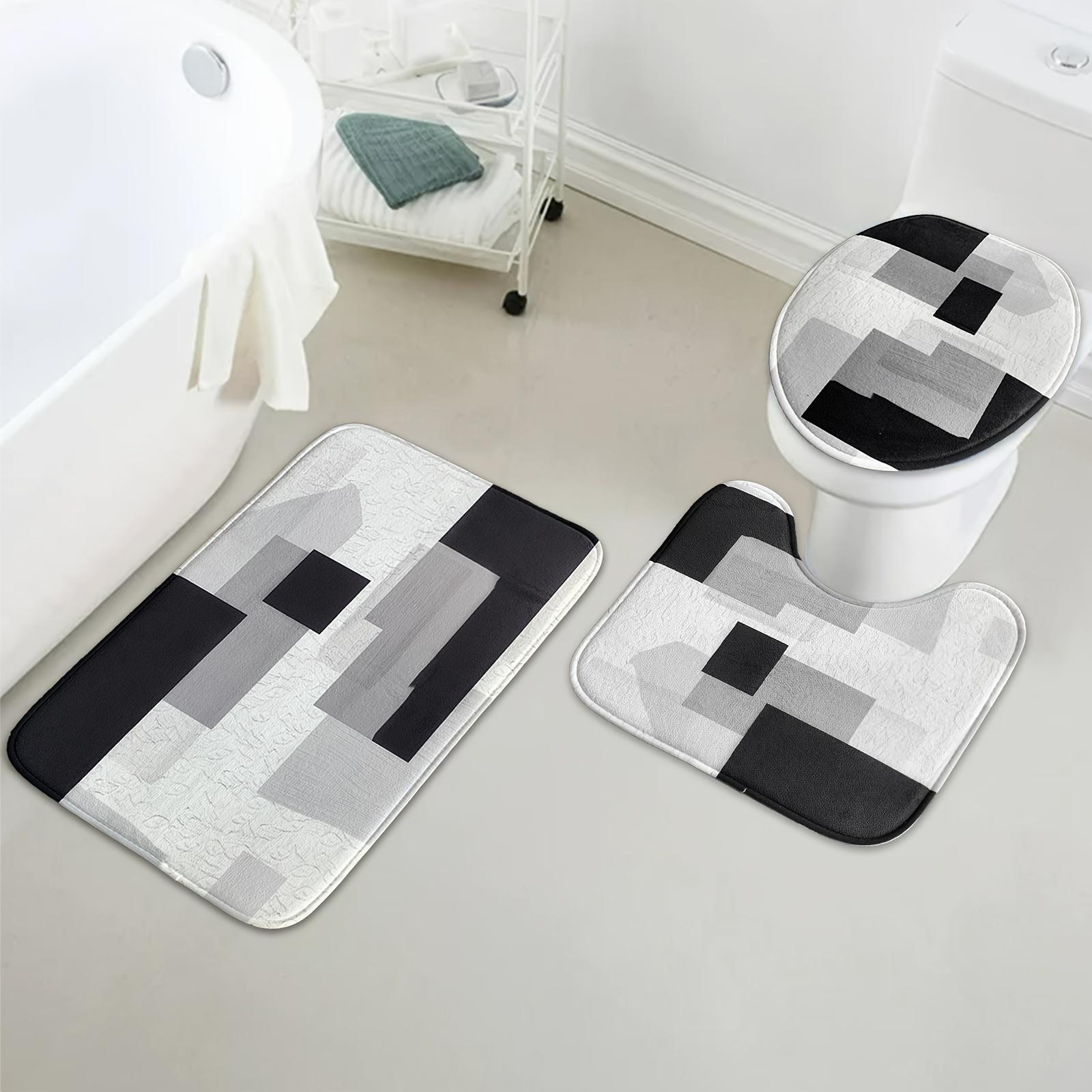 4 шт. роскошные геометрические наборы занавесок для душа — фото 6