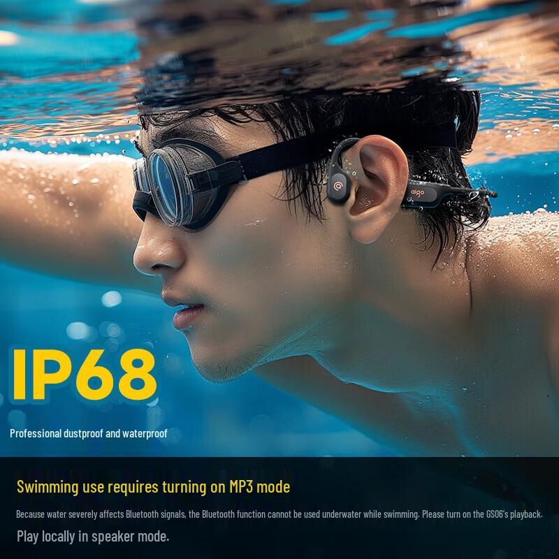 Aigo GS06 Bone Conduction Sports Swimming Headphones