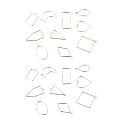 10 bucăți pandantive geometrice mixte agățate pentru bijuterii Găsirea meșteșugurilor din argint