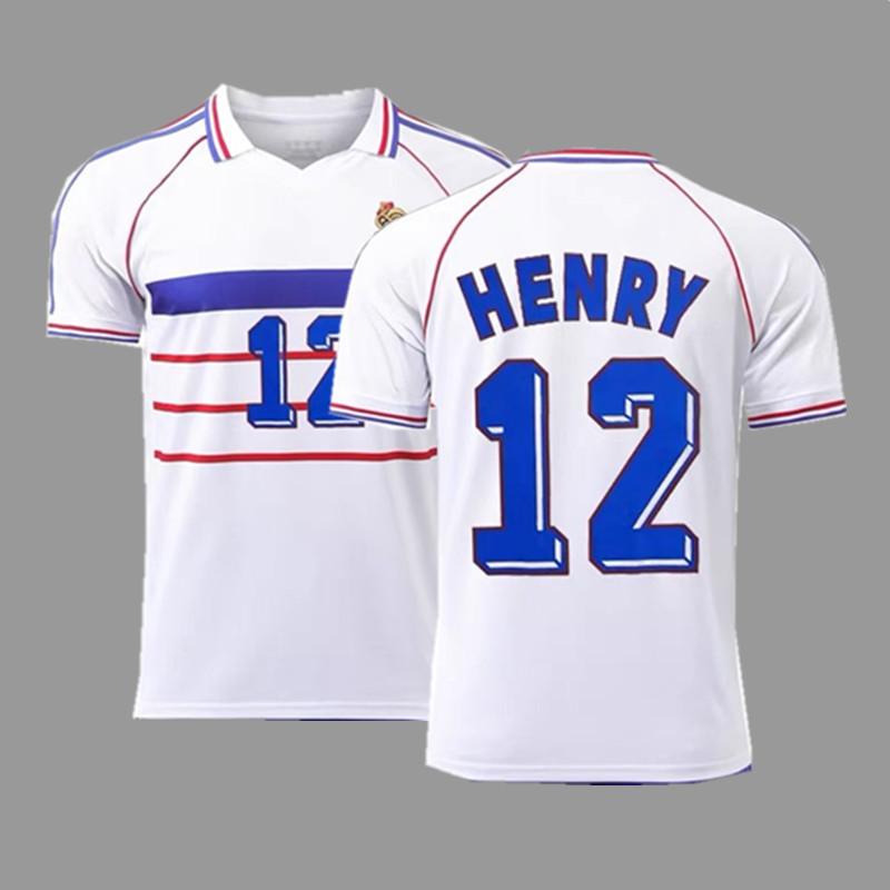 Frankreich Argentinien Deutschland Brasilien Nationalmannschaft Retro Trikot Fußballtrikot Klassisch Nostalgische Replik Thailändisches Trikot