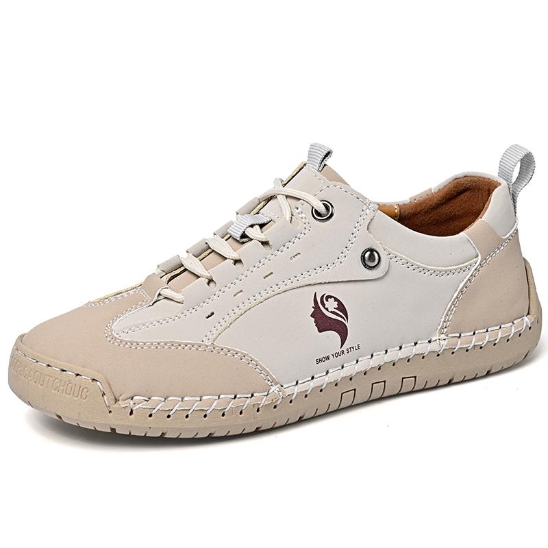 Große Größe 43 Handgefertigte Spaltleder Freizeitschuhe Damen Loafer Bequemer Fahrschuh Mokassins Damen Flache Schuhe