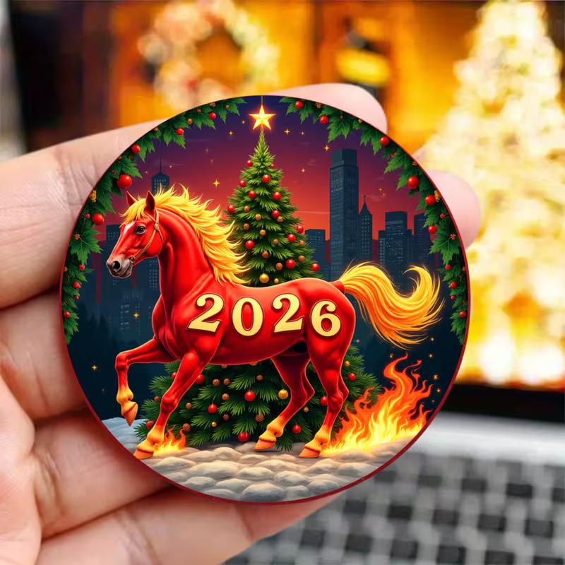 מגנטים למקרר פסטיבל האביב 2026 אקרילי שטוח דו-ממדי דקורטיביים אישיים למקרר וארון