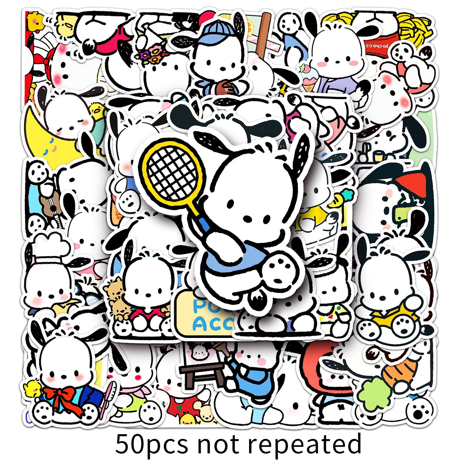 50 Pcs Cute Pacha Dog Cartoon Stickers for Phone Cases & Journals