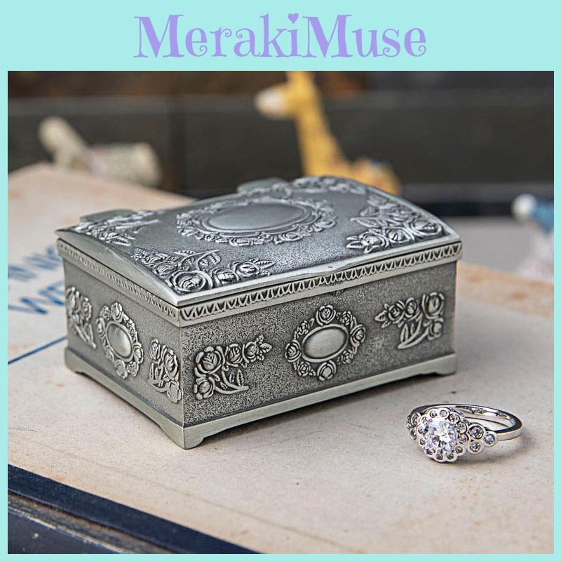 Charming Small Rose Flower Design Jewelry Box For Rings Earrings Necklaces Gifts