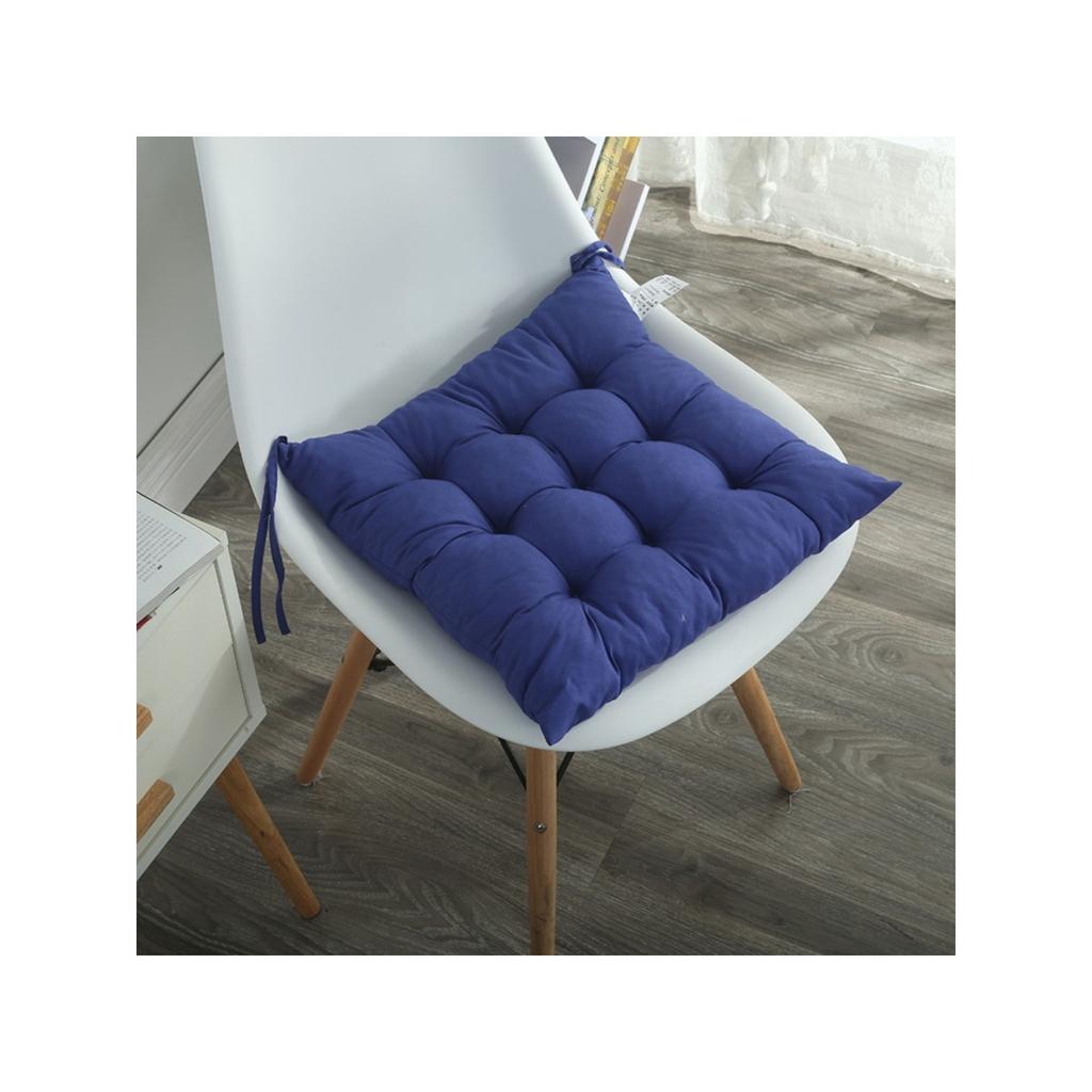Solid colored frosted thick dining chair cushion, office, bedroom, living room cushion