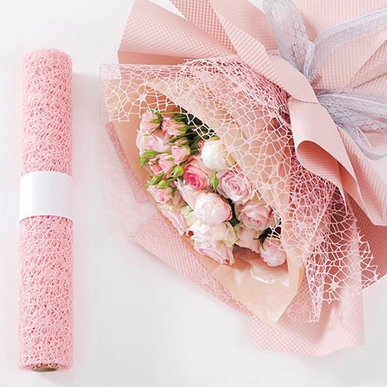 Flower Wrapping Paper Jacquard Hollow Net Wrapper for Bouquet Packaging Flower Packaging Sheet Elegant Florist Wrap Supplies