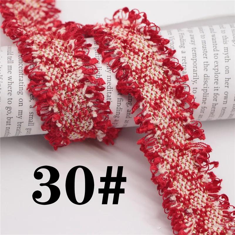 45 Yards Trim Vintage Embroidered Lace Sewing Lace Ribbon Fabric Handmade Costume Dress Sewing Trimmings Wedding Decoration