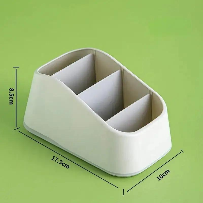 1Pcs New Remote Control Miscellaneous Storage Box Plastic Lattice Desktop Stationery Rack Storages Boxs Home Cosmetics Organizer