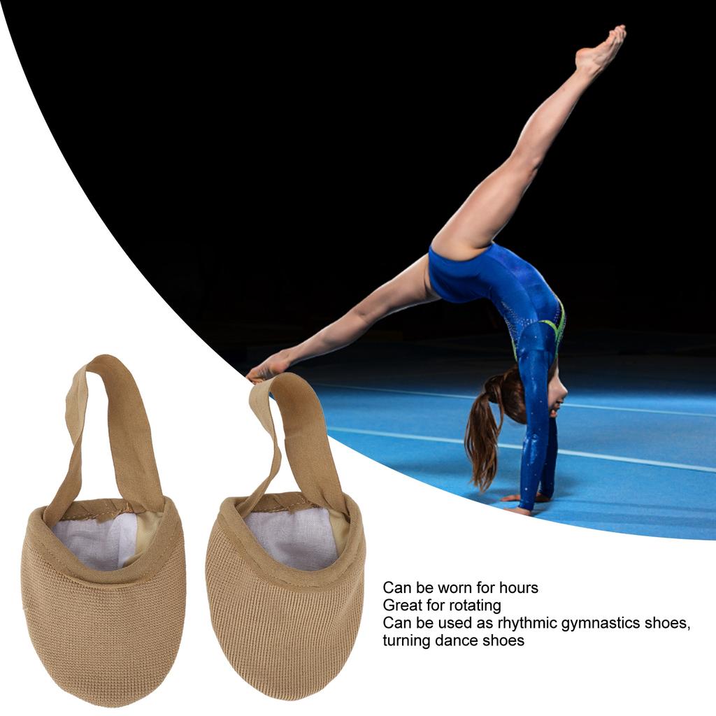 Half Sole Dance Shoe Breathable Stretchy Slip Resistance Half Sole Ballet Slipper for Dance Practice