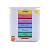 7 Days Pill Dispenser Box Portable Colorful Sealed Pill Case Stackable Moisture Proof Medicine Storage Containers Healthcare