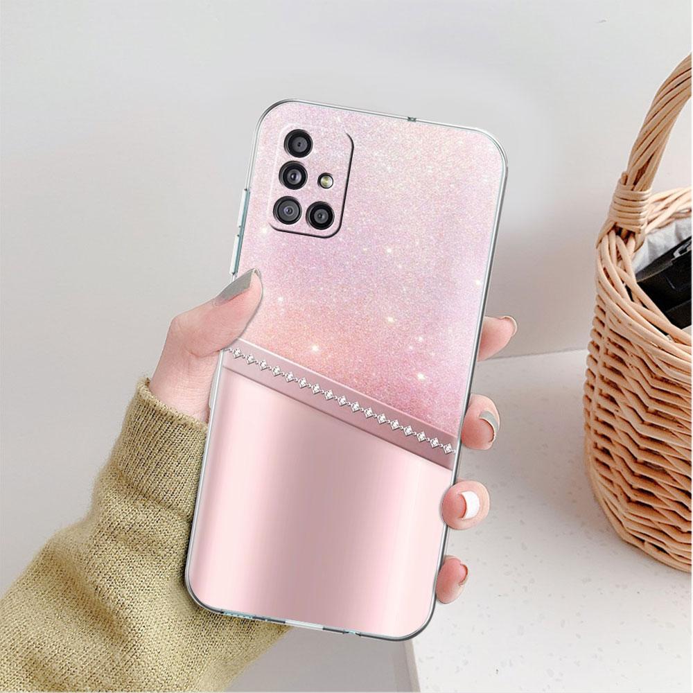 

Прозрачный чехол с бантом для Samsung Galaxy A52 A12 A51 A32 A21s A71 A32 A22 50 A70 A31 A72 5G, чехол для телефона Samsung A53 5G