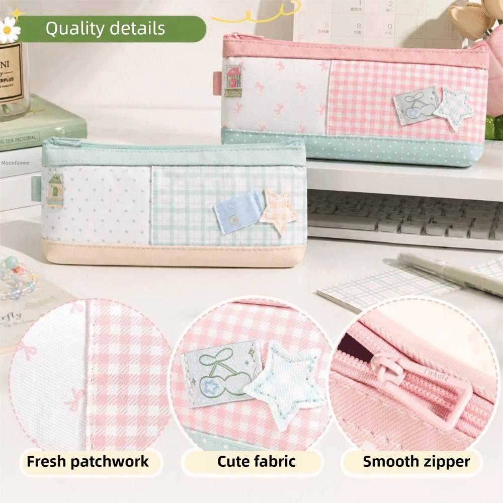 Large Capacity Pencil Storage Case Zipper Closure Cosmetic Organizer Lipstick Case  School Supplies