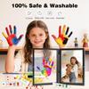 Family Handprint Baby Handprint and Footprint DIY Handmade Souvenir Wooden Frame Gift Suitable Mother's Day, Anniversary