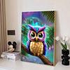 Nowość 5D DIY Pełny Okrąg Malowanie Diamentami "Sowa" Haft Krzyżykowy Dekoracja Domu Prezent