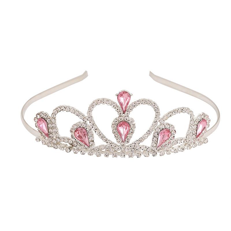 Children's Crown Birthday Party Hair Crown Headwear Girls Performance Hair Accessories Wang Guanxin