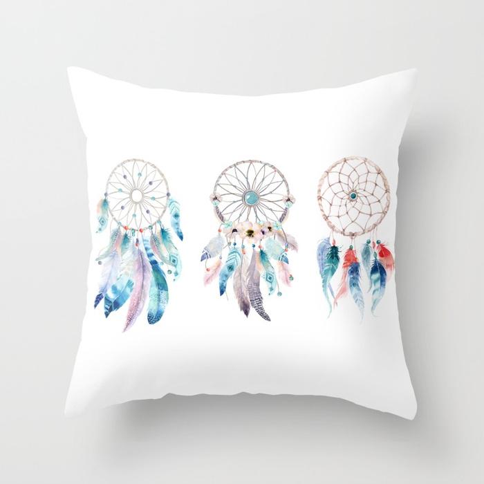 Boho Pillow Cover Dream Catcher Cushion For Home Sofa Chair Decoration Pillowcase Car Ornament