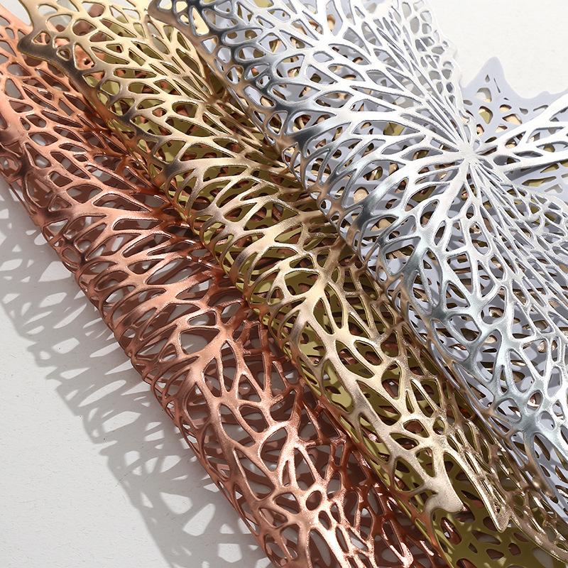 1PCS Maple Leaf Coasters PVC Placemat Waterproof Heat-resistant Dish Mat Pad Skid Insulation Hot Pads Kitchen Items Accessories