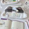Cartoon Plush Cat Visual Pencil Case Cute Large Capacity Storage Pencil Bags Multi-functional Student Stationery Storage Box