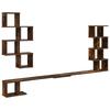 Wall Mounted TV Shelf Smoked Oak 160 X 15 X 94 Cm
