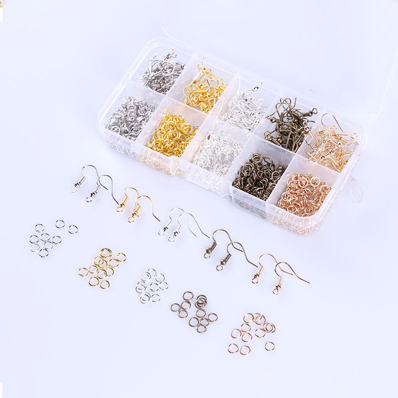 Handmade Diy Earrings, Earrings, Jewelry Accessories, Ear Hooks, Single Rings, Open Rings, Material Accessories Set.