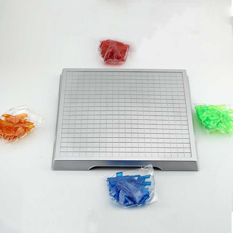 Tetris Intelligence Board Game: 4-Player Gladiator Chess for Kids & Parents