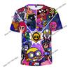 Summers T-shirt Brawl Stars Short Sleeve Leon Crow T Shirt 3d T Shirts Tees Boys Clothes