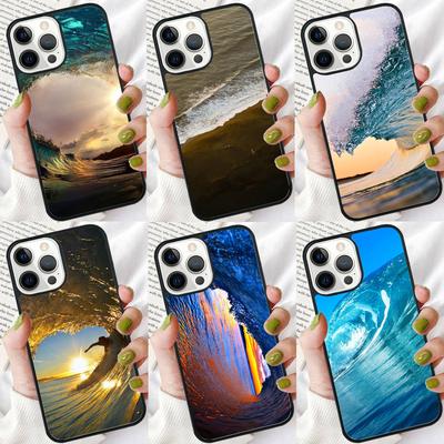 California Surfing Waves Phone Case Cover For iPhone 17 Air 16 15 14 Plus For Apple 16 11 12 13 Pro Max Coque